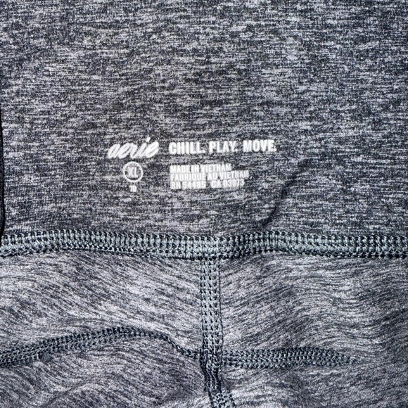 Aerie Heathered Gray Chill Play Move Leggings - Picture 2 of 2